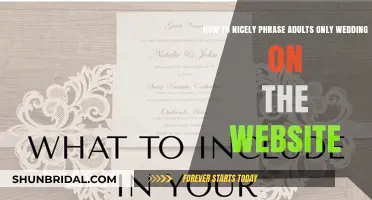 Tactful Ways to Communicate an Adults-Only Wedding on Your Website
