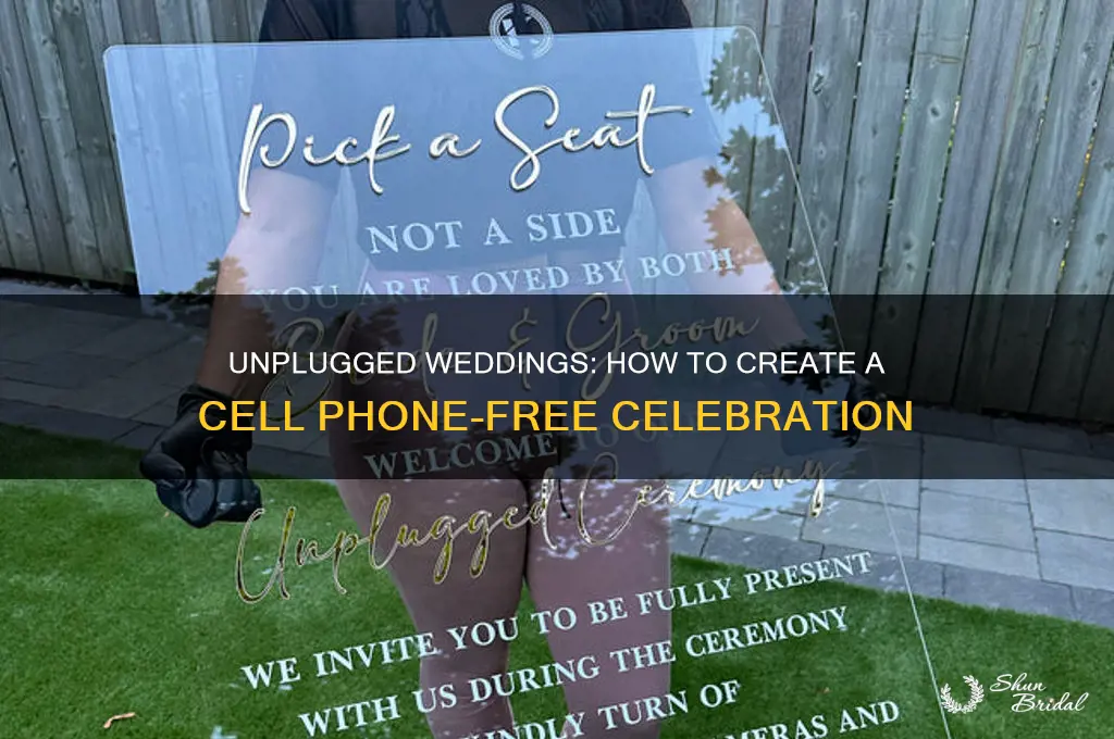 how to no cells phones at wedding