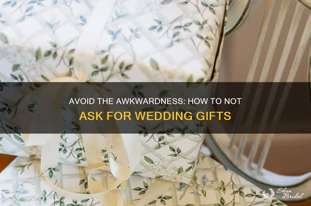 how to not ask for wedding fits
