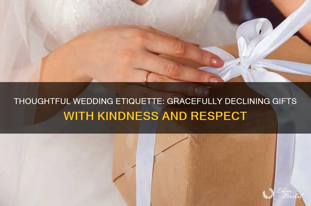 how to not ask for wedding gifts