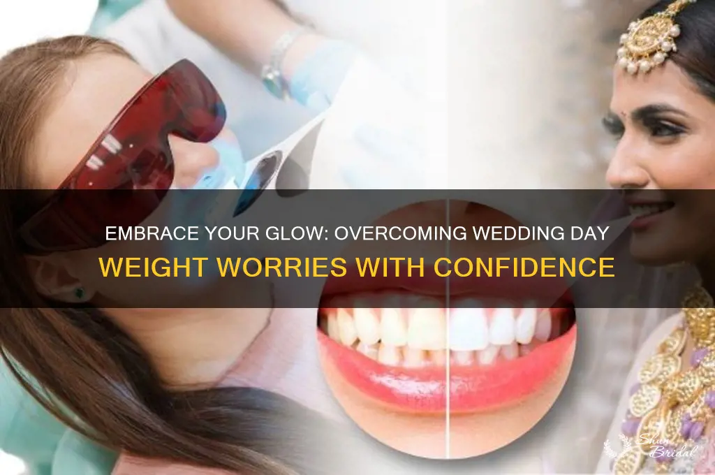 how to not be discouraged by weight on wedding day