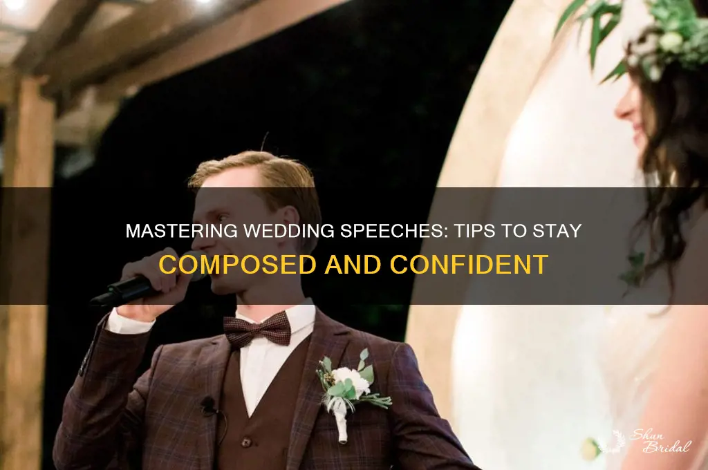 how to not cry during wedding speech