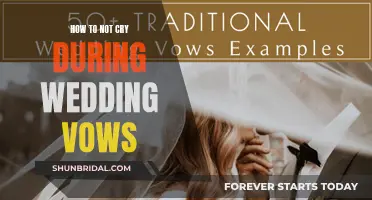 Keep Calm and Carry On: Avoiding Tears During Vows