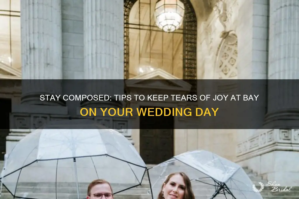 how to not cry on your wedding day