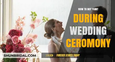 Stay Steady: Tips to Avoid Fainting at Your Wedding Ceremony