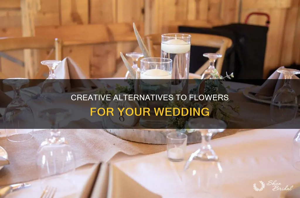 how to not have flowers at wedding