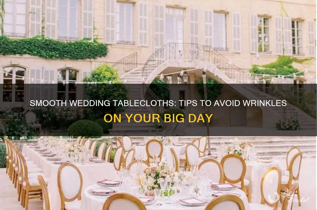 how to not have wrinkled tablecloths for a wedding