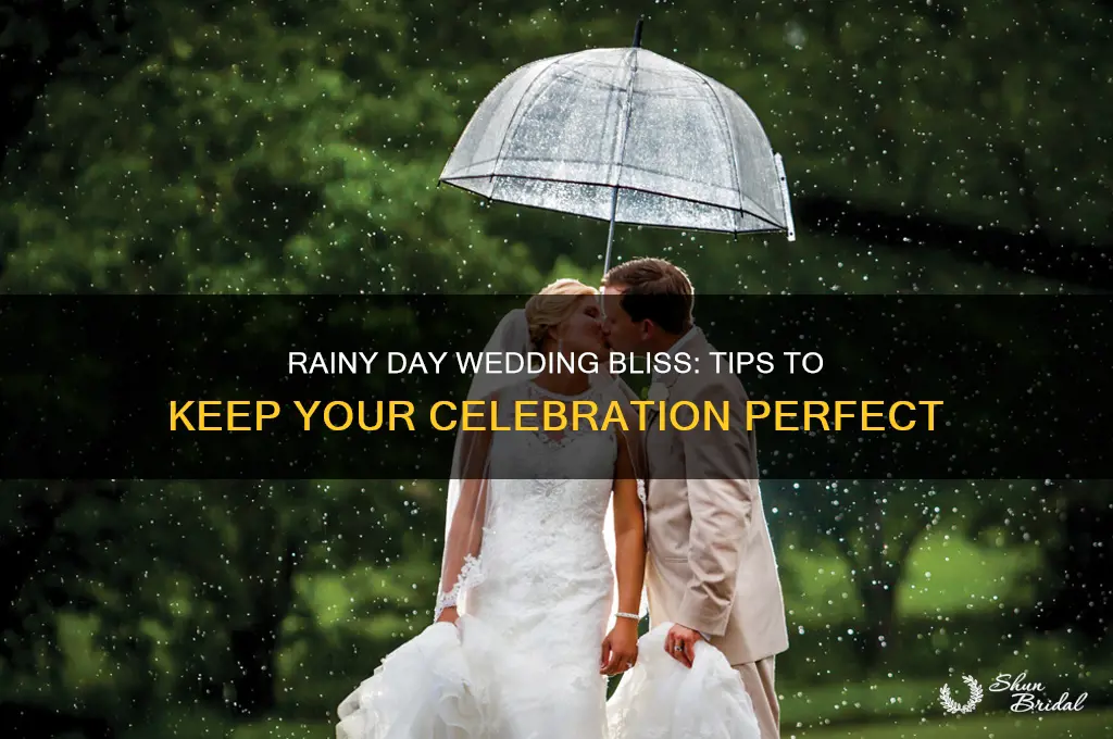 how to not let rain ruin your wedding