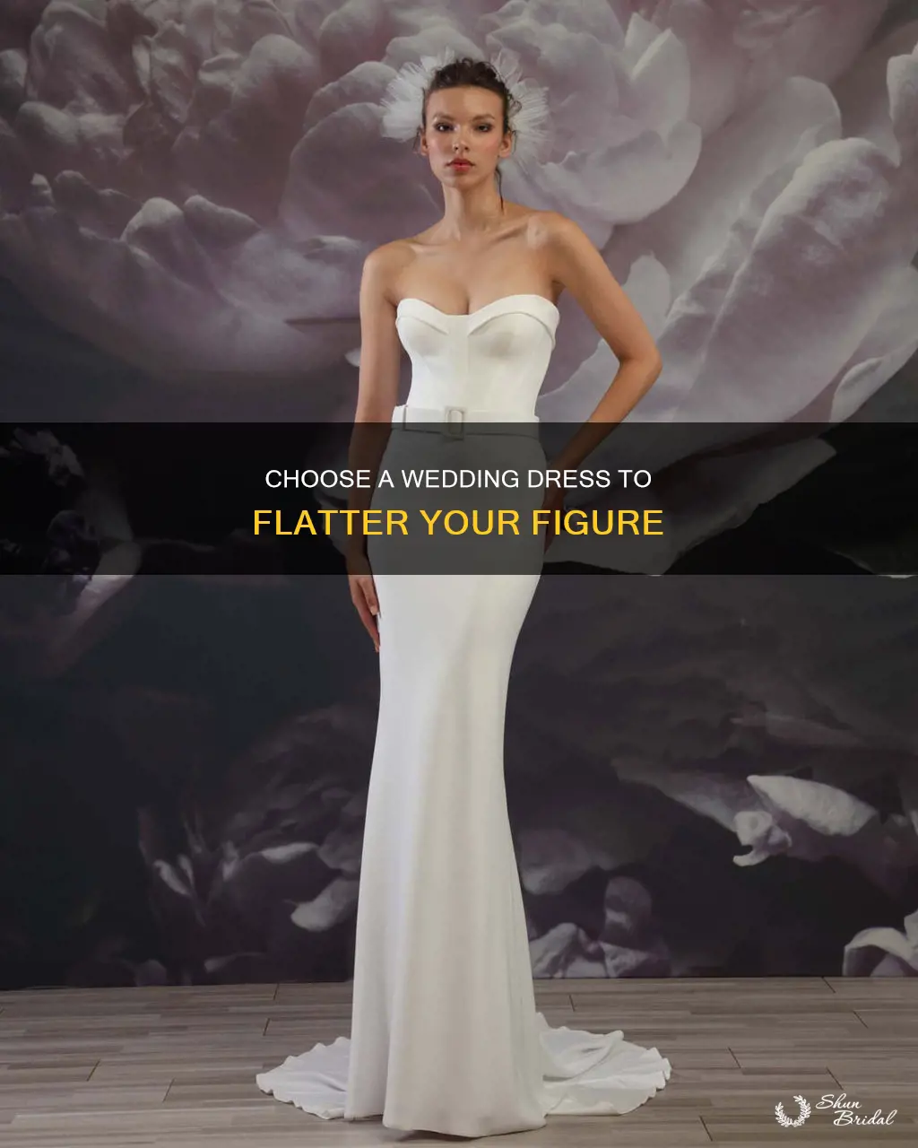 how to not look fat in a wedding dress