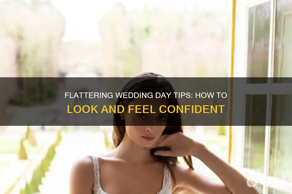 how to not look fat on your wedding day