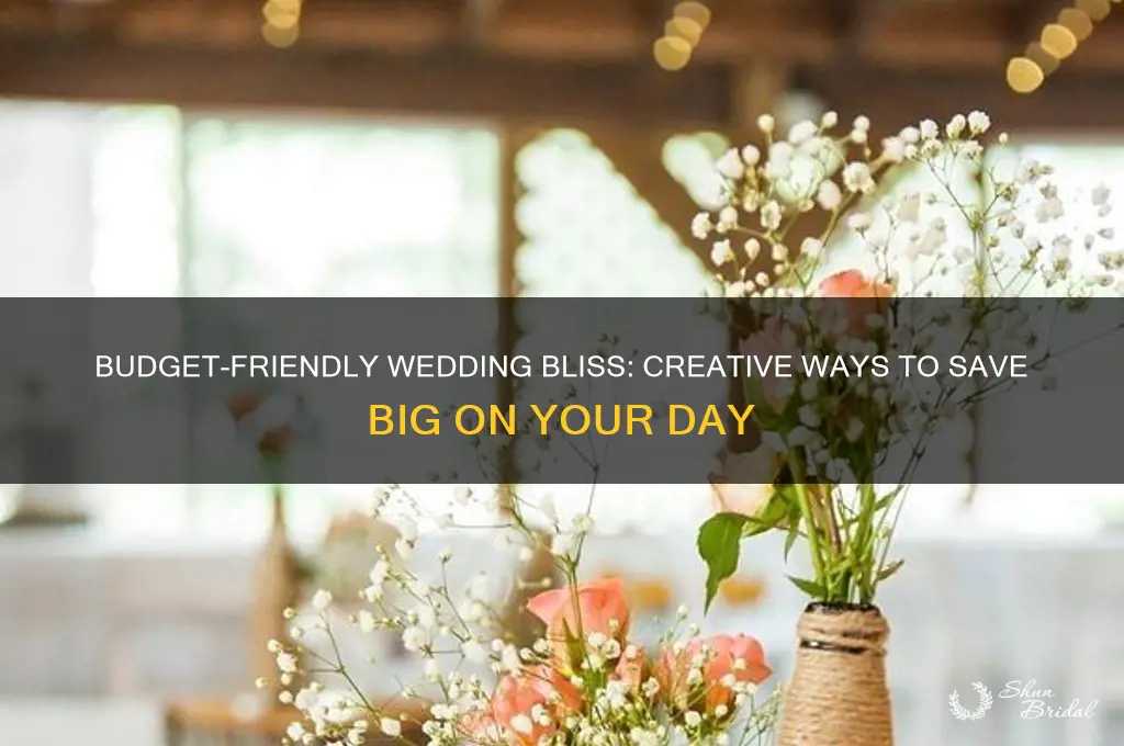 how to not spend money on a wedding