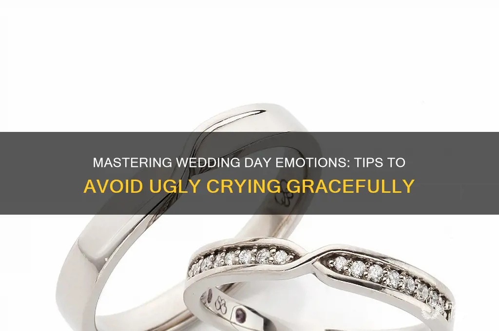 how to not ugly cry at my wedding
