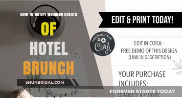 Elegant Brunch Announcement: How to Notify Wedding Guests of Hotel Plans