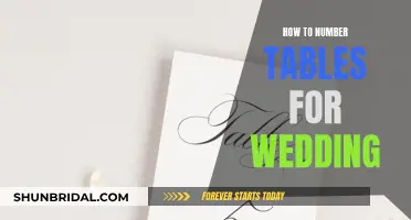 The Art of Numbering Tables for Your Wedding