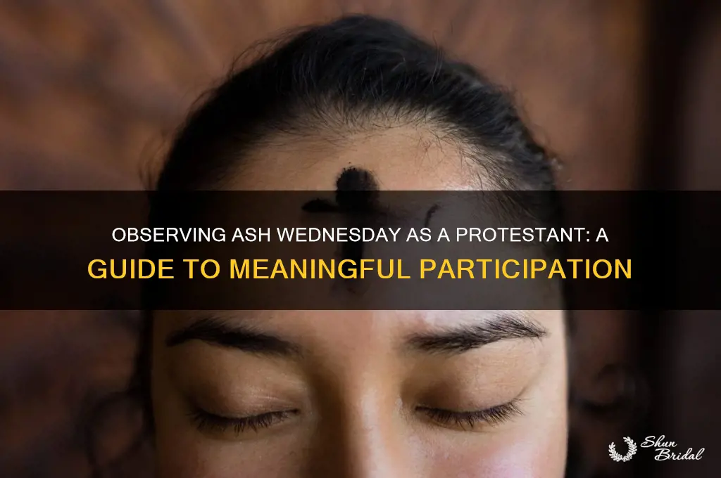 how to observe ash wed as a protestant