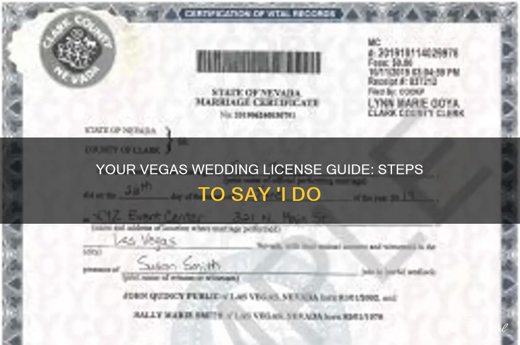 how to obtain a wedding license in las vegas