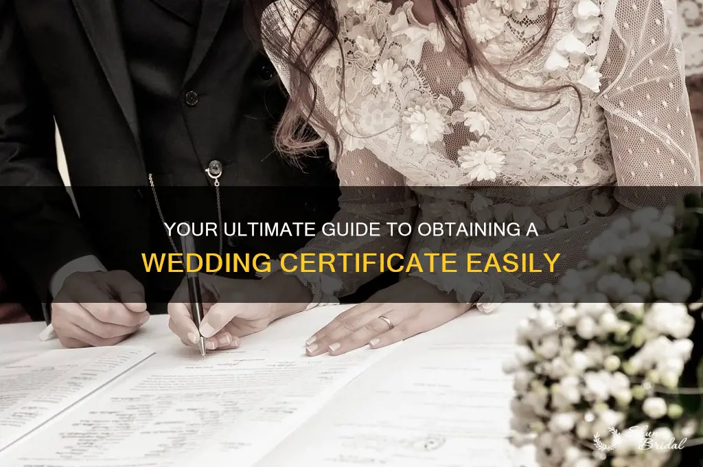 how to obtain wedding certificate