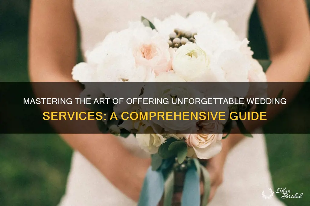 how to offer wedding services