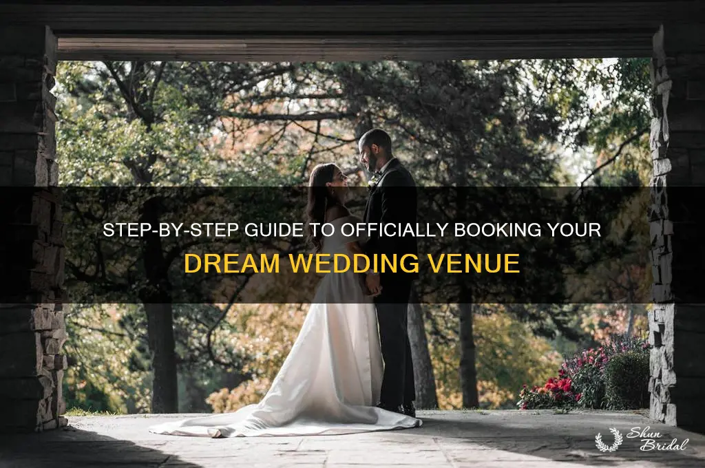 how to officially book a wedding venue