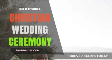A Guide to Officiating a Christian Wedding Ceremony
