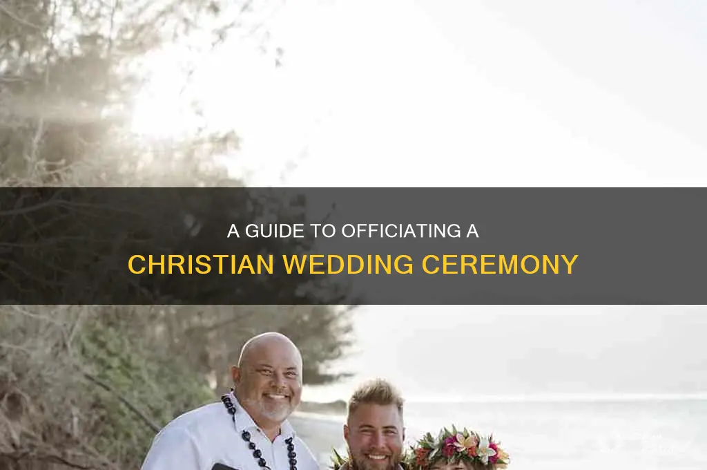 how to officiate a christian wedding ceremony