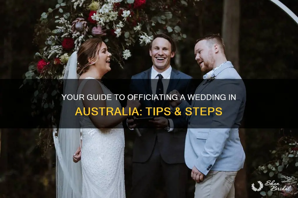 how to officiate a wedding australia