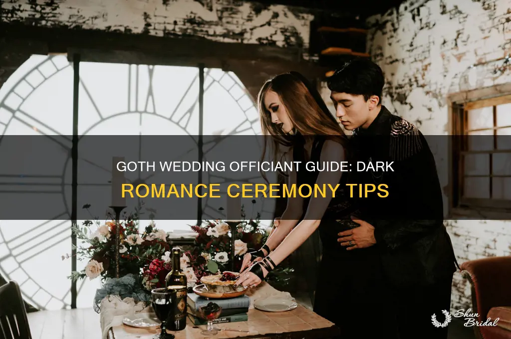 how to officiate a wedding goth