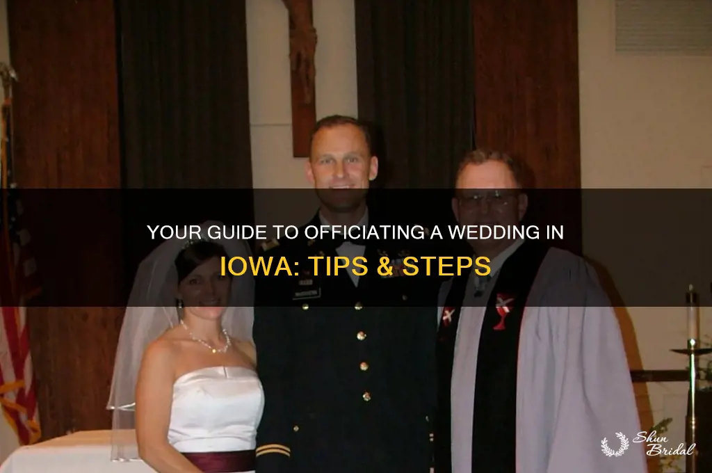 how to officiate a wedding in iowa
