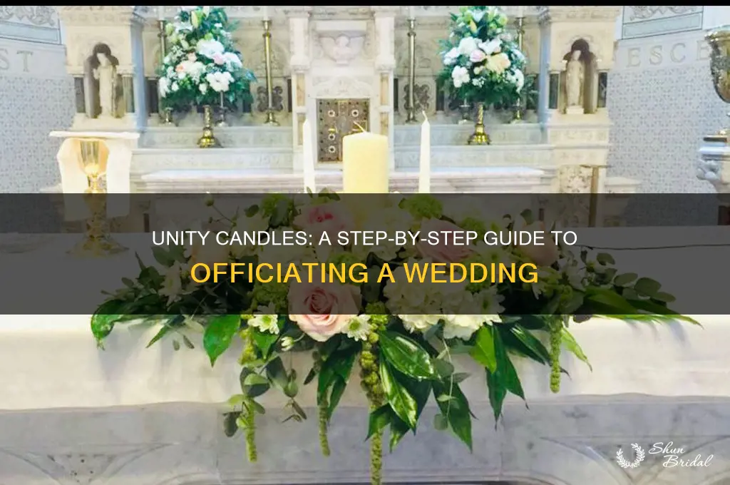how to officiate a wedding using unity candles