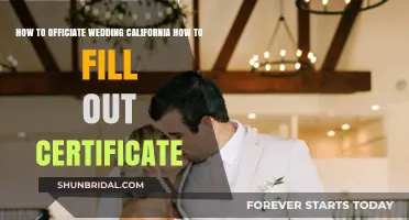 Officiating a California Wedding: Step-by-Step Guide to Completing the Certificate