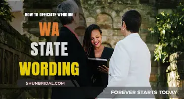 Officiating a Washington Wedding: Essential Wording Guide for Success