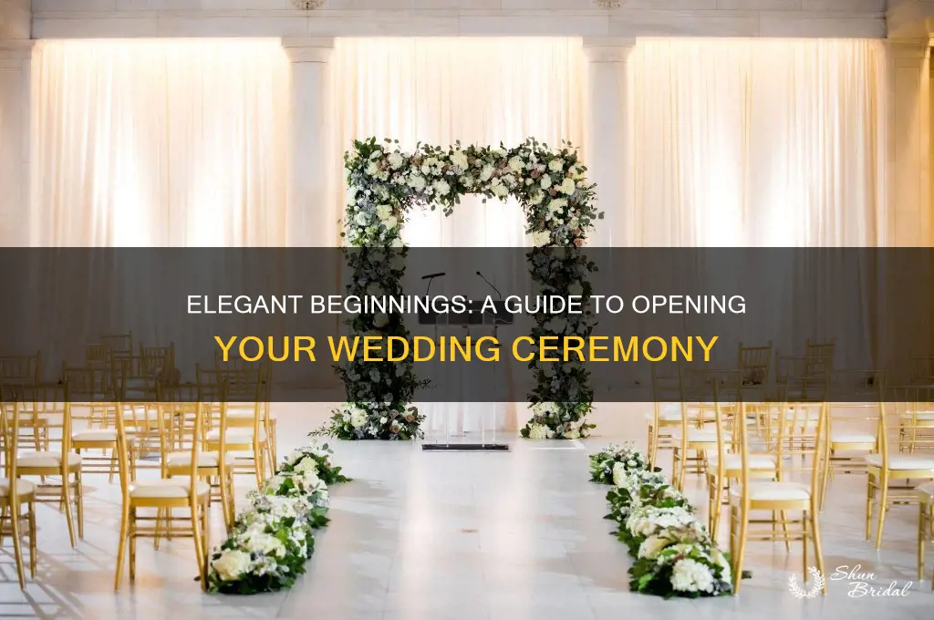 how to open a wedding ceremony