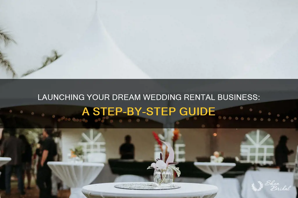how to open a wedding rental business