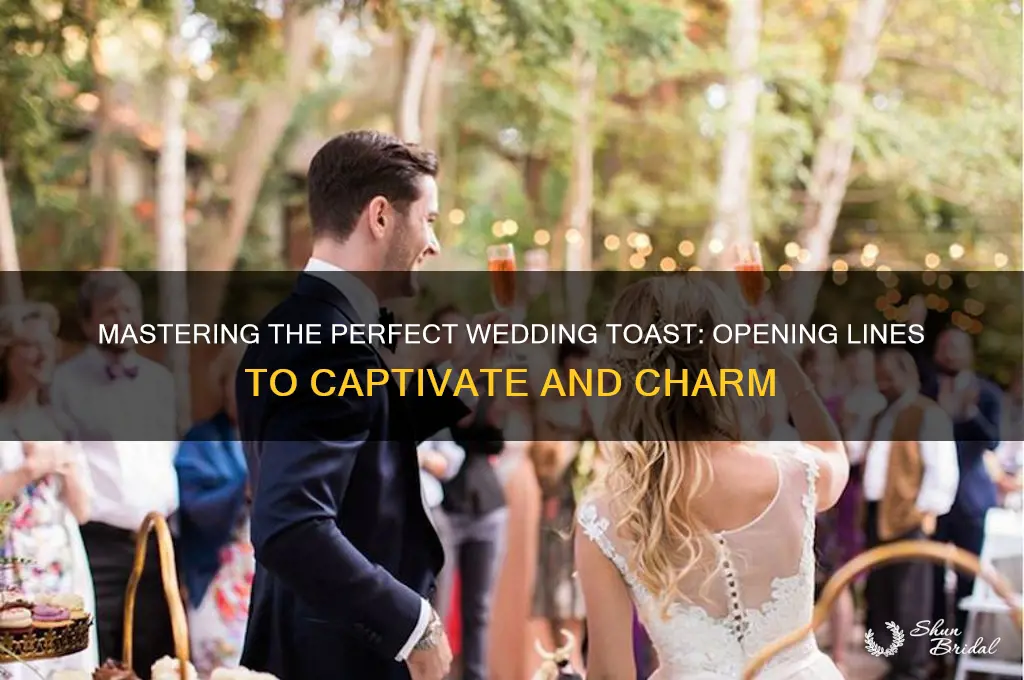 how to open a wedding toast