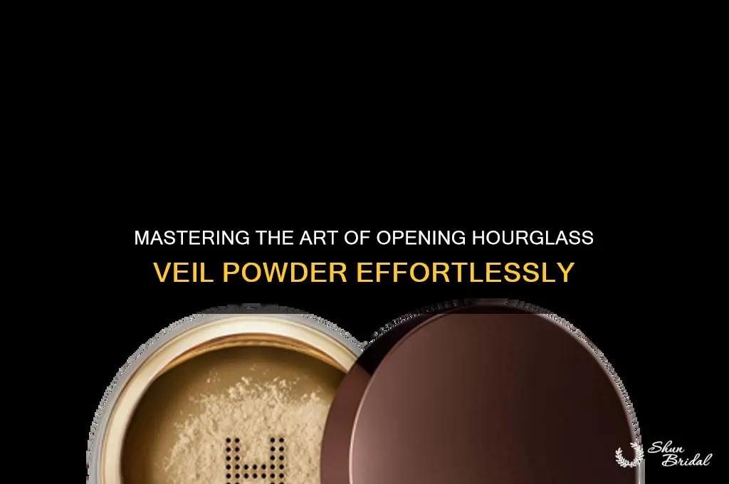 how to open hourglass veil powder