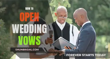 Opening Wedding Vows: A Memorable Start