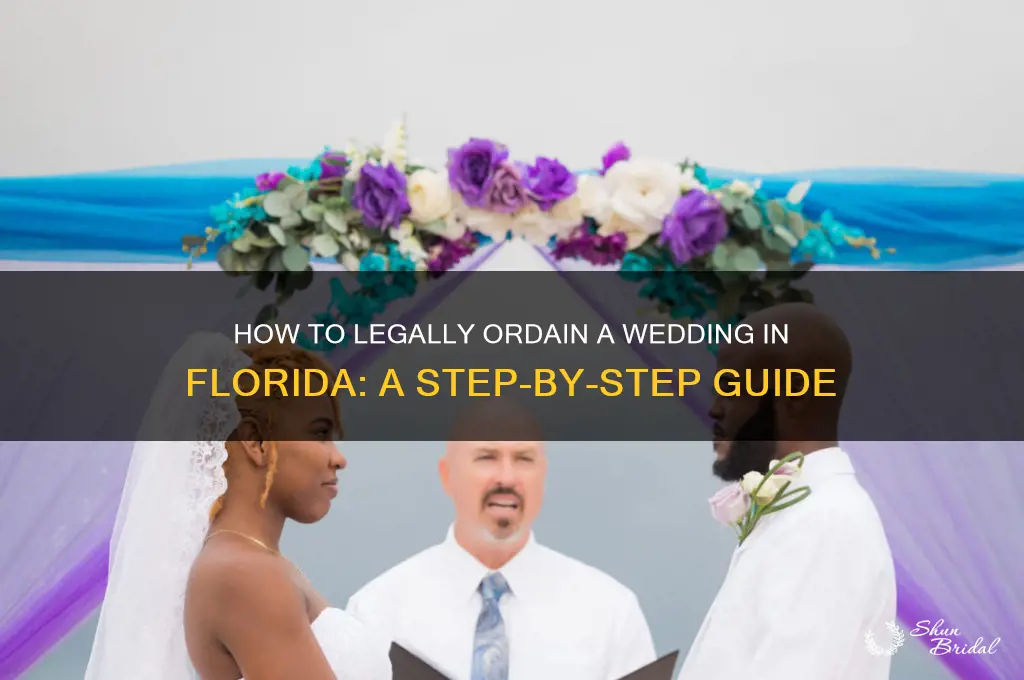 how to ordain a wedding florida