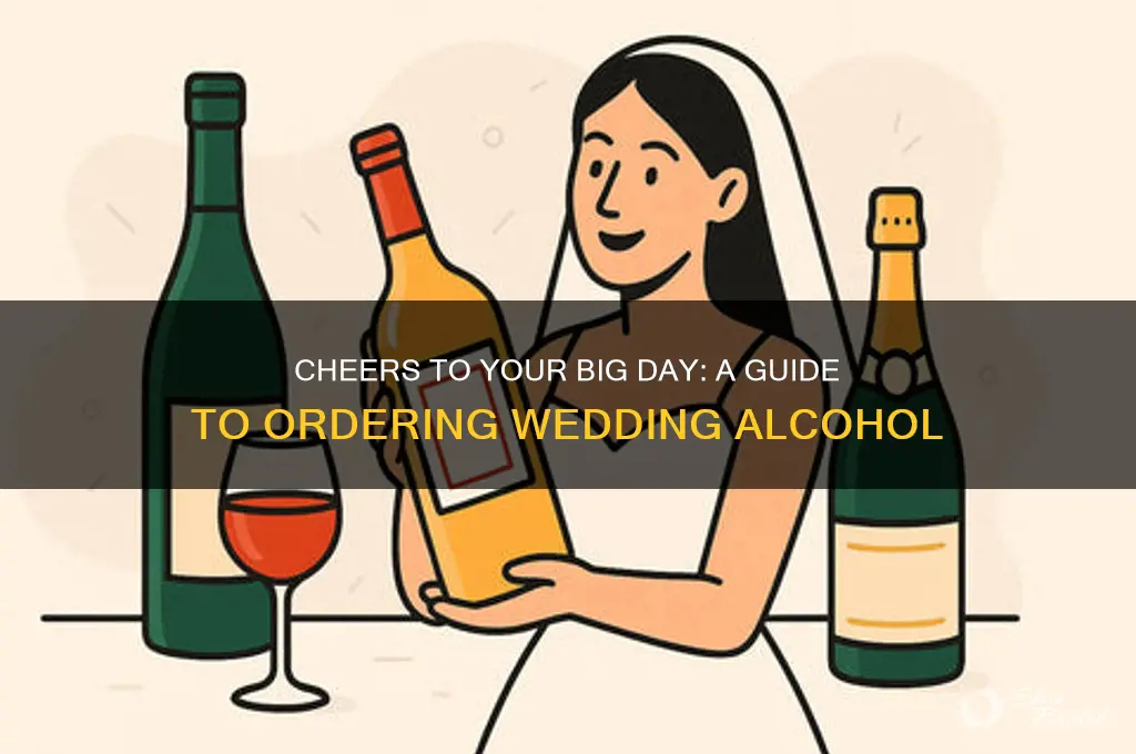 how to order alcohol for a wedding