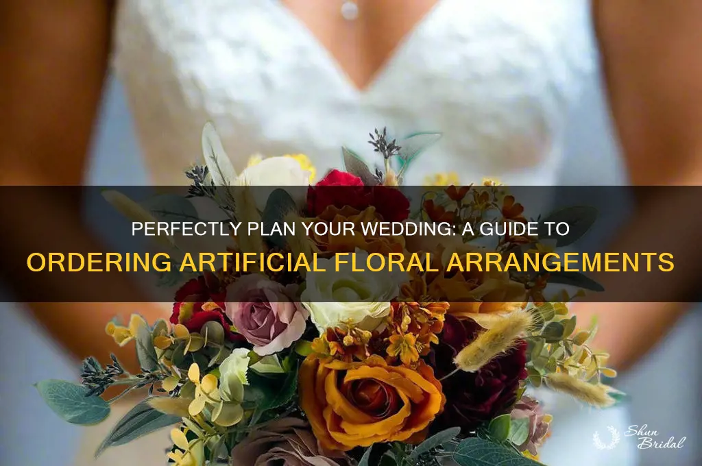how to order artificial wedding floral arrangements