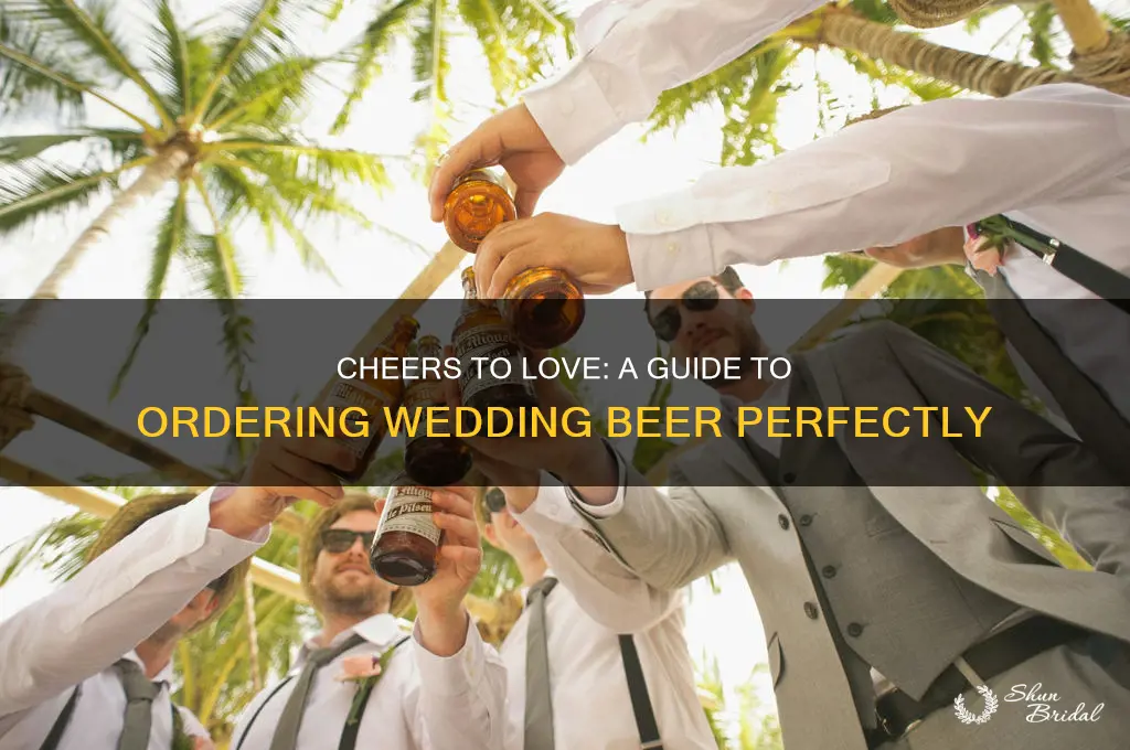 how to order beer for a wedding