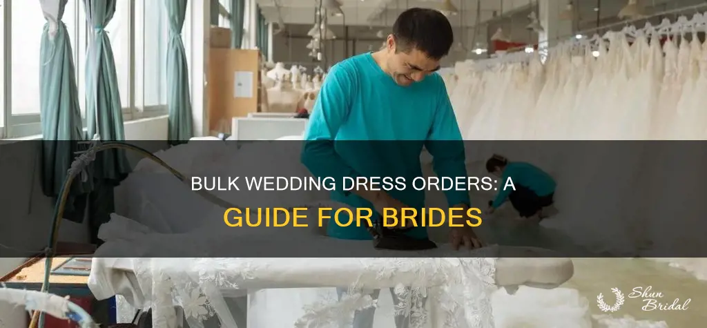 how to order bulk wedding dresses