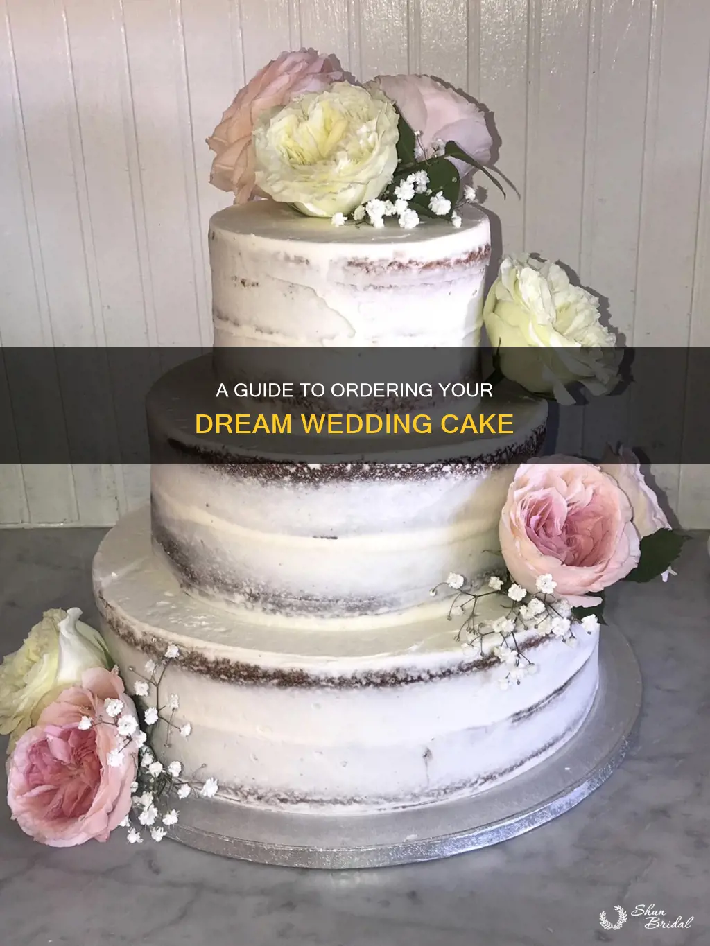 how to order cake for a wedding