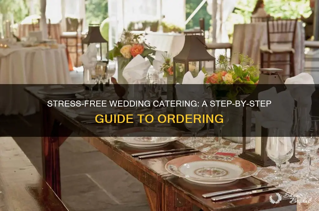 how to order catering for a wedding