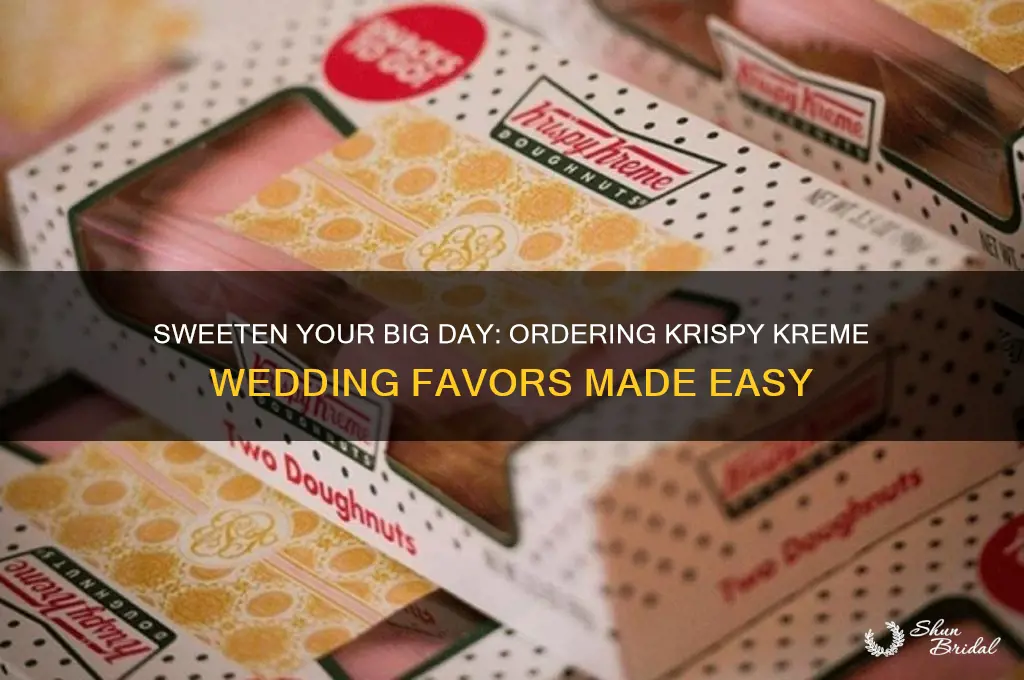 how to order krispy kreme wedding favors
