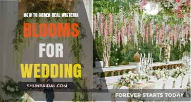 Ordering Real Wisteria Blooms for Your Dream Wedding: A Guide