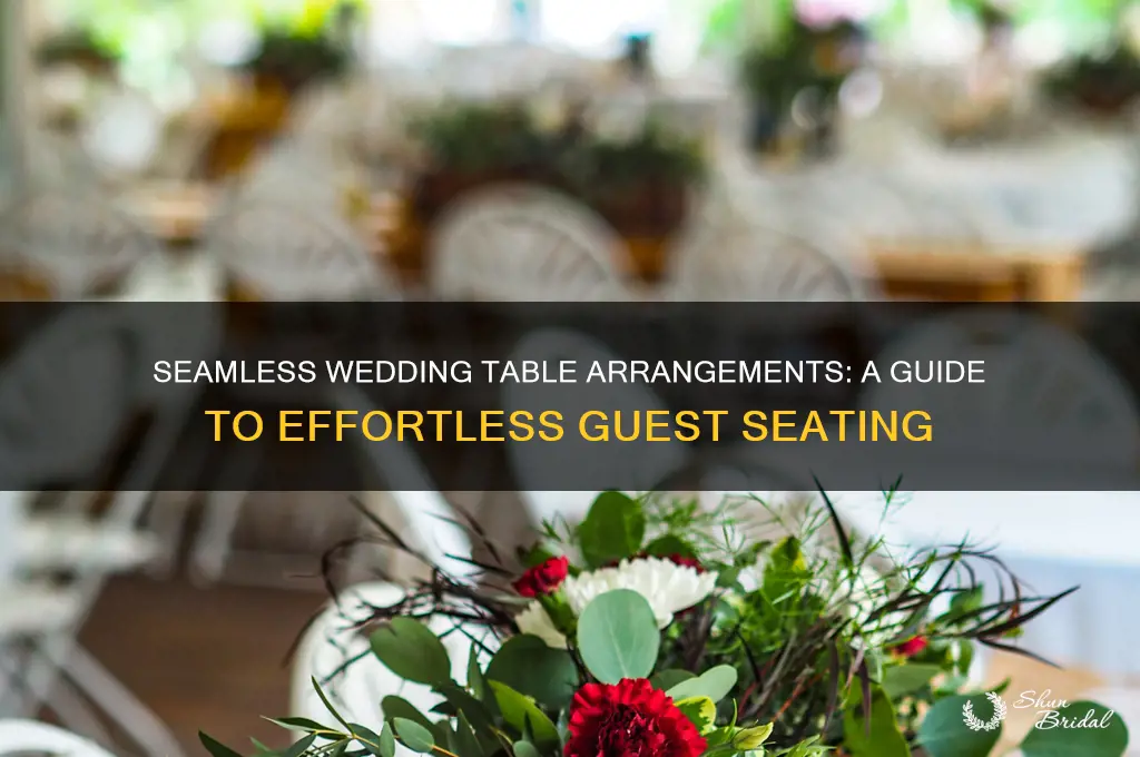 how to order tables at wedding