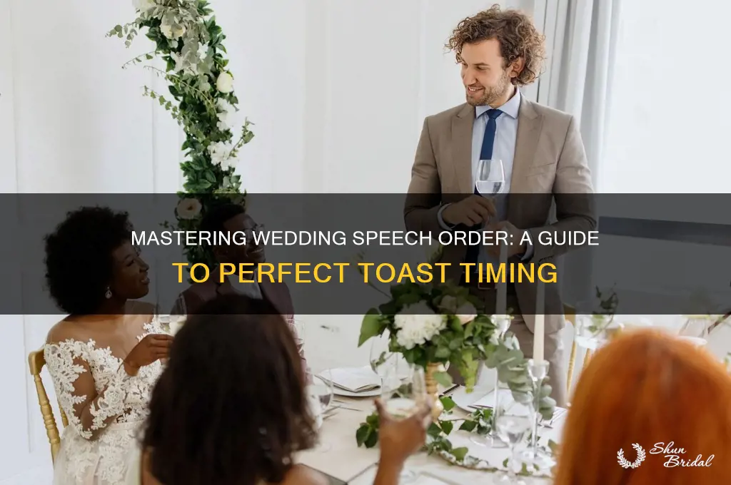how to order wedding speeches