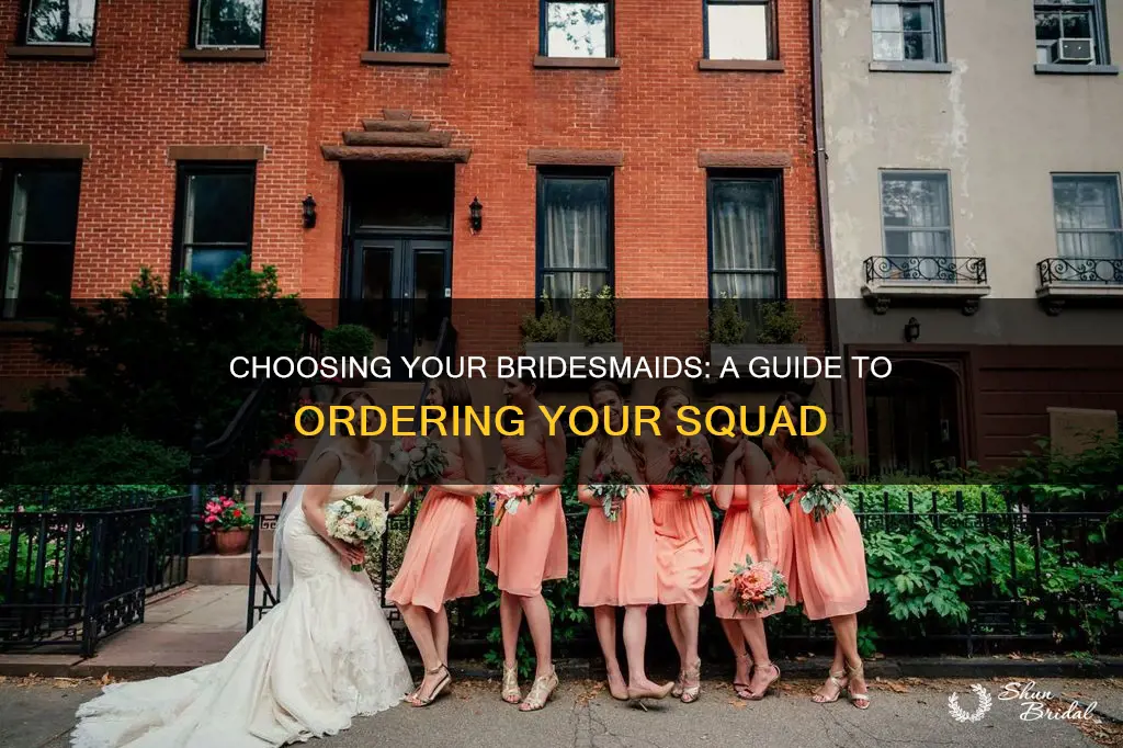 how to order your bridesmaids