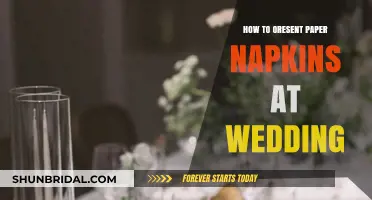 Elegant Paper Napkin Presentation Ideas for Your Wedding Reception
