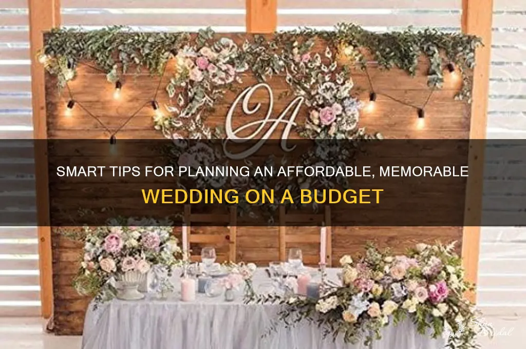how to organise a budget wedding